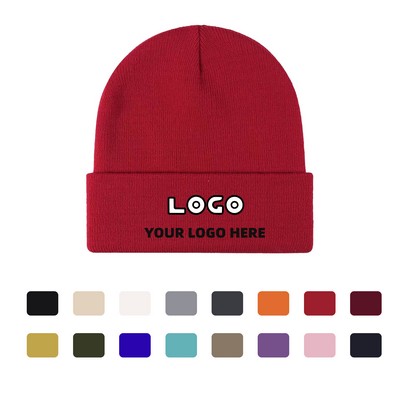 Customizable Knitted Winter Beanie