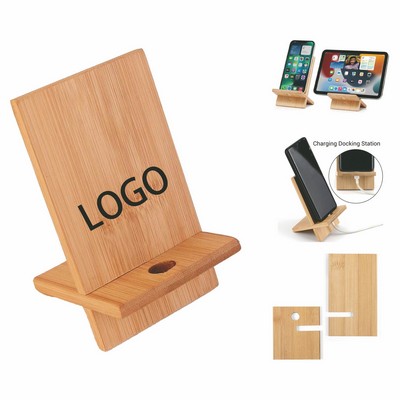 Eco-Friendly Bamboo Mobile Phone Stand