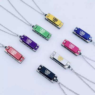4-Hole 8-Note Mini Necklace Harmonica
