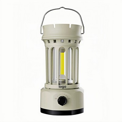 COB LED Vintage Camping Lantern with Ambient Glow for Tent and Gift Use