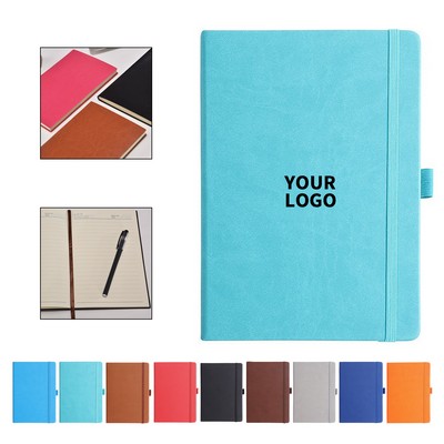 Vegan Leather A5 Notebook Elastic Closure Band