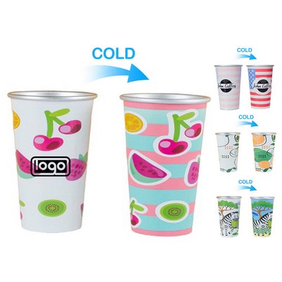 15oz Color-Changing Aluminum Cup – Roll Edge & Outdoor Use