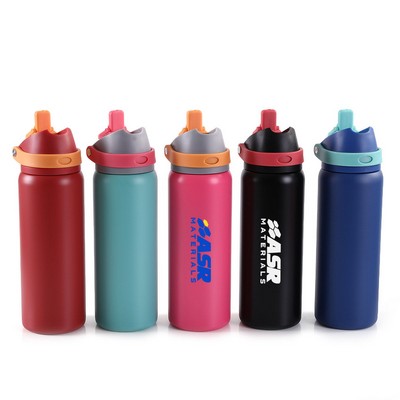 FreeSip Insulated Water Bottle with Straw 30 Oz