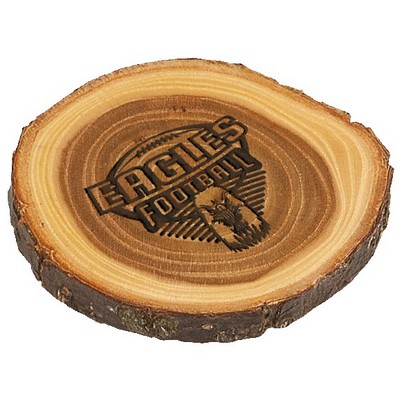 Old West Log Elmwood Magnet, 3" Dia