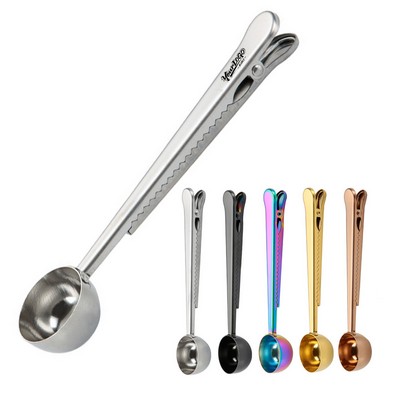 Dual-Purpose Coffee Scoop and Bag Clip