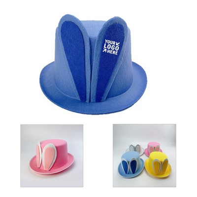 High-Crowned Magician Vintage Festival Stage Performance Felt Top Hat