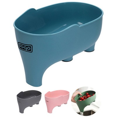 Elephant Shape Fruit Vegetable Drain Basket