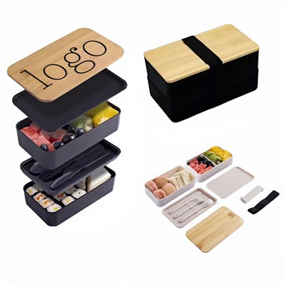 Bamboo Lid Bento Lunch Box