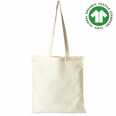 Blank 5 oz Organic Cotton Tote Bag | Reusable Everyday Market & Grocery (15x15)