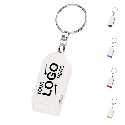 Phone Stand And Screen Cleaner Combo Key Chain