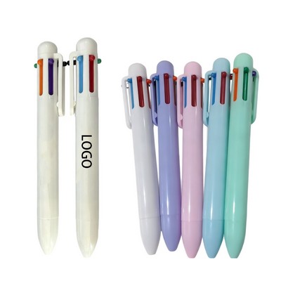 6-in-1 Multicolor Retractable Ballpoint Pen