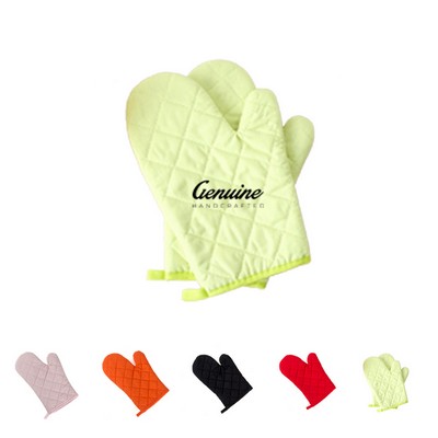 Cotton Heat-resistant Kitchen Oven Gloves