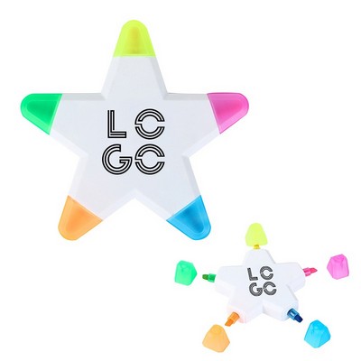 Fun 5 Color Star Highlighter