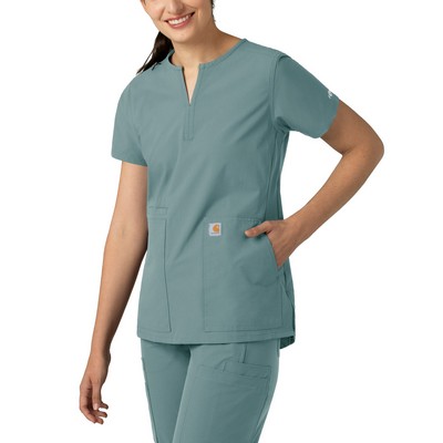 Carhartt Scrubs - Force Essentials - Women's Three-Pocket Notch Neck Top