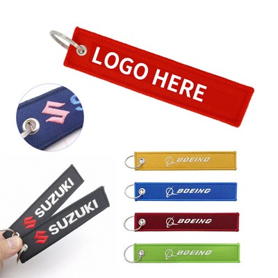 Personalized Embroidered Keyring