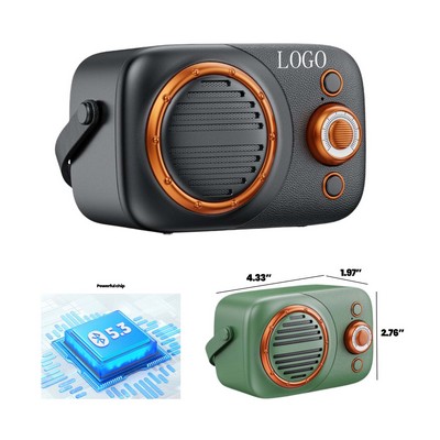 Compact Retro Wireless Speaker