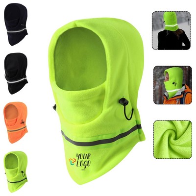 High Visibility Reflective Fleece Balaclava Mask