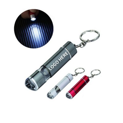 Tri-Beam Dual-Light Telescopic LED Keychain