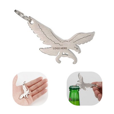 Stainless Steel Eagle Keychain Bottle Opener