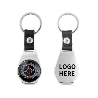 Stylish Compass Keyring