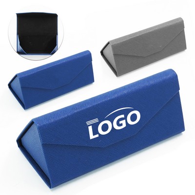 Foldable Leather Eyeglasses Case