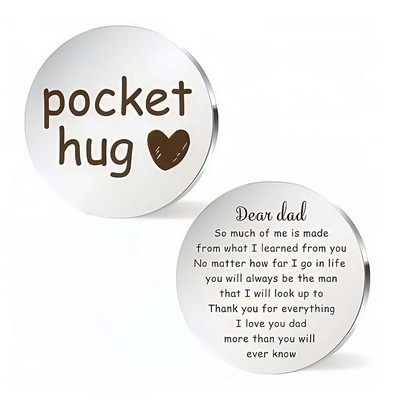 Mini Round Custom Stainless Steel Decision Coin