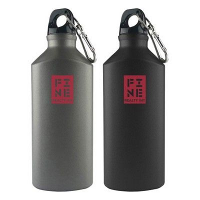 20 Oz. Aluminum Water Bottle with Carabiner