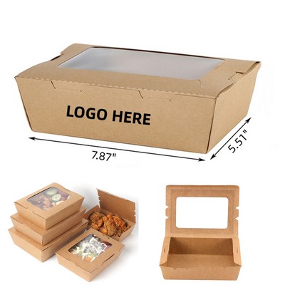 40oz Disposable Kraft Food Boxes
