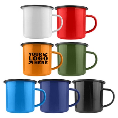 Custom 12 OZ Enamel Mug