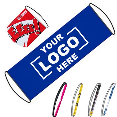 Durable PET Handheld Roller Banner for Brand Promotion