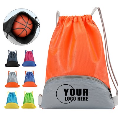 Drawstring Sports Backpack Oxford