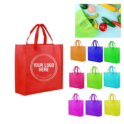 Reusable Nonwoven Tote Bag Foldable Grocery Gift Shopping Bag
