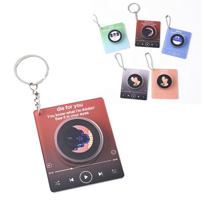 Acrylic NFC Music Keychain