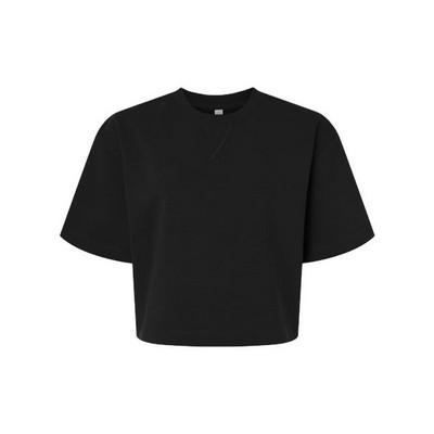 American Apparel® Women's French Terry Mid-Length Boxy Top