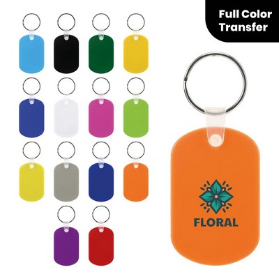 Promotional PVC Oval Shaped Keychain