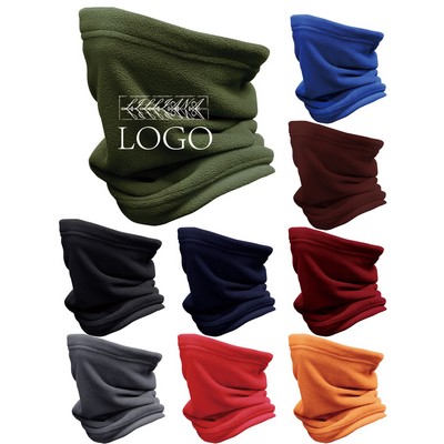 Double-Layer Fleece Neck Gaiter Warm Windproof Outdoor
