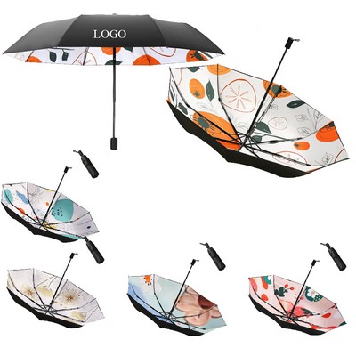 Triple Fold Double Layered Sun Umbrella