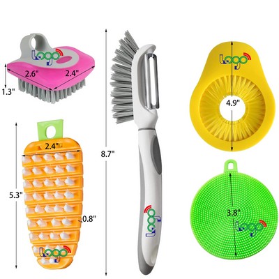 3" 1 Vegetable Peeler with Brush