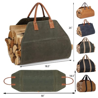 Firewood Carrier Waxed Canvas