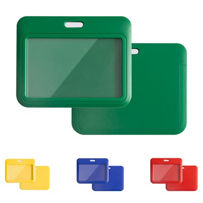 ABS Plastic Horizontal Sliding Hard Card Holder