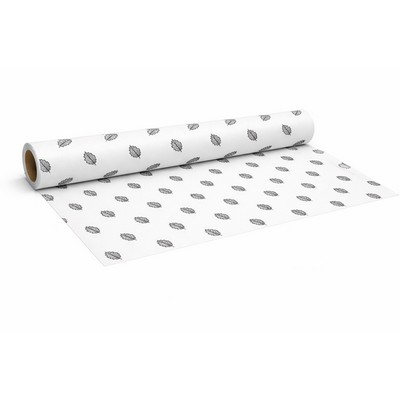 36"W x 500'L 40# White Butcher Paper (1-color Step & Repeat pattern print)