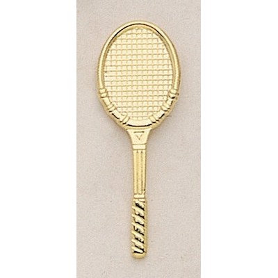 Tennis Racquet Marken Design Cast Lapel Pin (1 3/4")