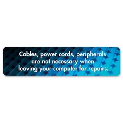 Sign - Small Rectangle w/Round Corners (2"x8")