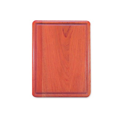 Bubinga Wood Plaque Rounded Corners & Border Detailing