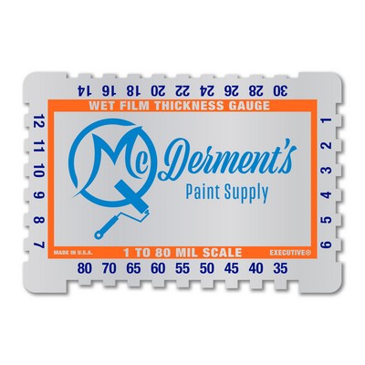 1-80 Mils/25-2032 Microns 4CP Wet Film Thickness Gauge