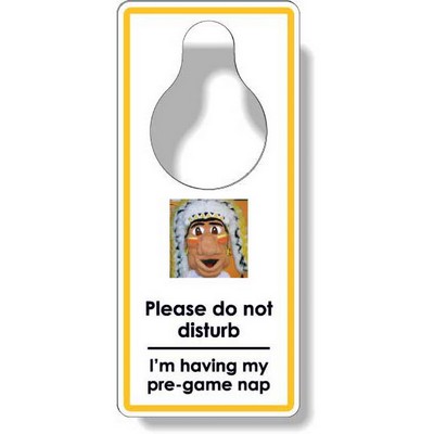 .020 White PVC Plastic Door Hanger (3.5"x8"), Full Color