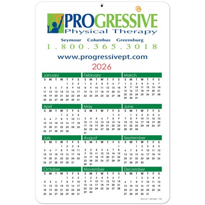 Year At A Glance Calendar Cards (6" x 9")