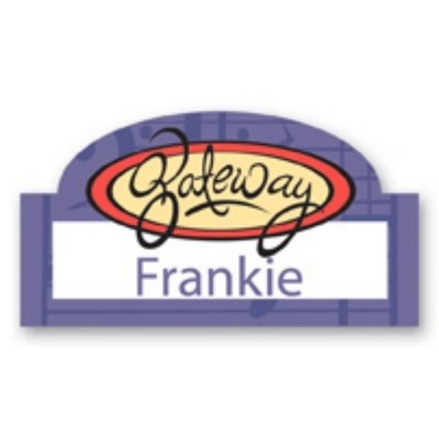 Full Color Name Badge w/ Personalization (1.625X3") Rectangle With Oval Bump
