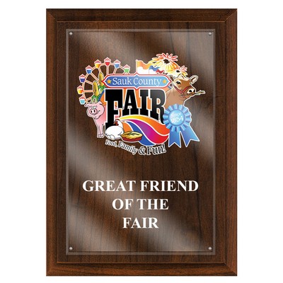 Cherry Plaque w/Acrylic Overlay (5"x7")