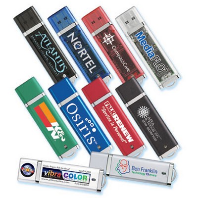 Rectangle Plastic USB 3.0 Drive w / Silver Trim